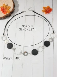 Collar decorativo redondo - Negro - Ver 3