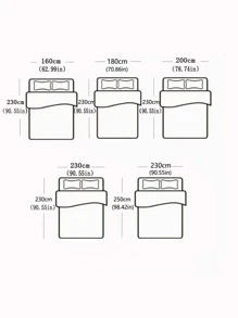 1入組素色床單，臥室用極簡主義布藝床上用品床單 - 白色 - 查看 2