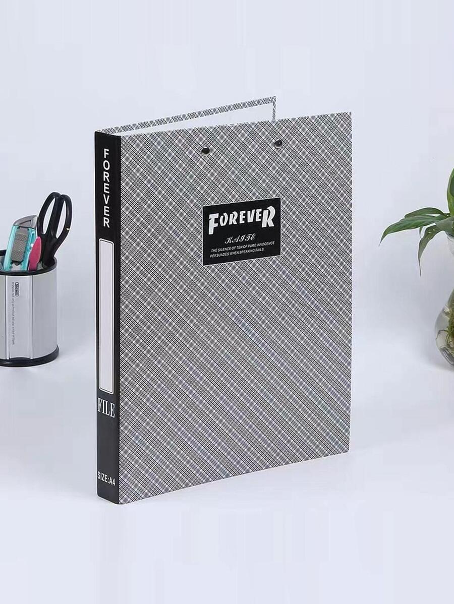 1pc Plaid Pattern A4 File Folder, Modern Multi-purpose Pocket Folder ...