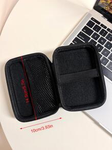 EVA Bow Decor Data Cable Storage Bag - Black - View 2