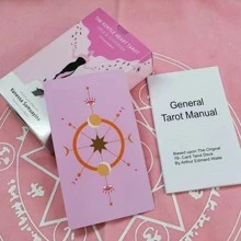 大尺寸12x7cm溫和心塔羅牌78帶適用於家庭派對棋盤遊戲娛樂撲克牌兒童玩具 - 彩色 - 查看 2