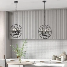 Krishka 4 - Light Dimmable Globe Chandelier