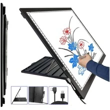 A3 Diamond Painting Light Pad with Built-in Stand, Hawanik A3 Large LED Tracing Light Box with Stand for Vinyl Weeding Drawing - A3 - Xem 1