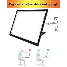 A3 Diamond Painting Light Pad with Built-in Stand, Hawanik A3 Large LED Tracing Light Box with Stand for Vinyl Weeding Drawing - A3 - Xem 5