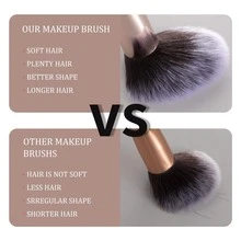 16件套大理石纹化妆刷套装，化妆刷套装，化妆刷包，化妆刷套装，全套化妆刷，化妆刷套装，全套化妆工具，刷子套装，化妆刷套装，化妆礼盒套装 - 黑色 - 查看 6