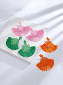 1雙波西m亞流蘇耳墜適合女士適用於度假 - 耳環 - 查看 9