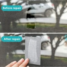 1 Màu Cửa Sổ Sửa Chữa Màn Hình Miếng Dán Hiện Đại Cửa Sổ Polyamide Sửa Chữa Màn Hình Miếng Dán Kính Cường Lực Cho Gia Đình - Màu xám đen - Xem 4