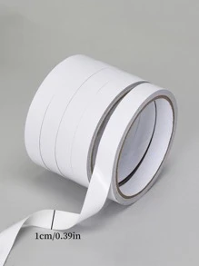 5rolls Double-sided Adhesive Tape, Simple Multi-purpose Double Sided Tape For School, Office - White - View 4