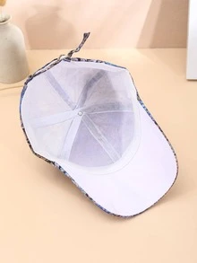Mujer 1 pieza Gorra de béisbol con patrón de flor con perla artificial & con diseño de diamante de imitación exquisito para decoración diaria - Multicolor - Ver 5