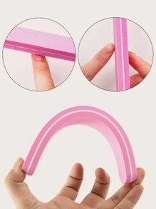 NailSunshine 10pcs 100/180 Grit Nail File Set,Nail Supplies,Nail Tools,Nail Art Tools,Back To School,Nails,Nail Tools For Press On Nails - Pink - View 6