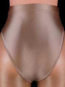 High Waisted Panty - Coffee Brown - View 2