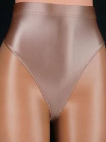 High Waisted Panty - Coffee Brown - View 3