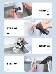 1pc Random Color Pet Litter Shovel For Cat And Dog For Cleaning - Multicolor - View 8