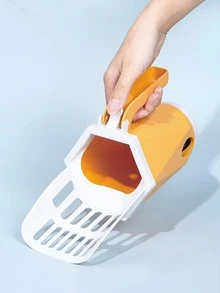 1pc Random Color Pet Litter Shovel For Cat And Dog For Cleaning - Multicolor - View 6