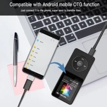 A02S 16GB MP3 Player With FM Radio, Voice Recorder, 70 Hours Playback And Expandable Up To 128GB, Black - 黑色 - 查看 7