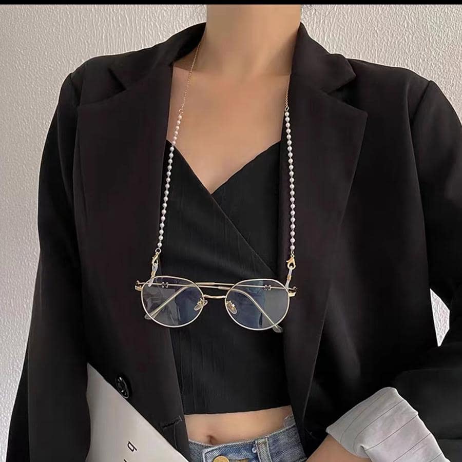 Chuỗi Kính Đính Hạt Thời Trang - Vàng - Xem 1