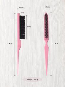 Multifunctional Styling Comb Kit, 3Pcs Polyamide Pink Professional Hair Brush Haircutting Comb Set For All Hair Types - Pink - View 9