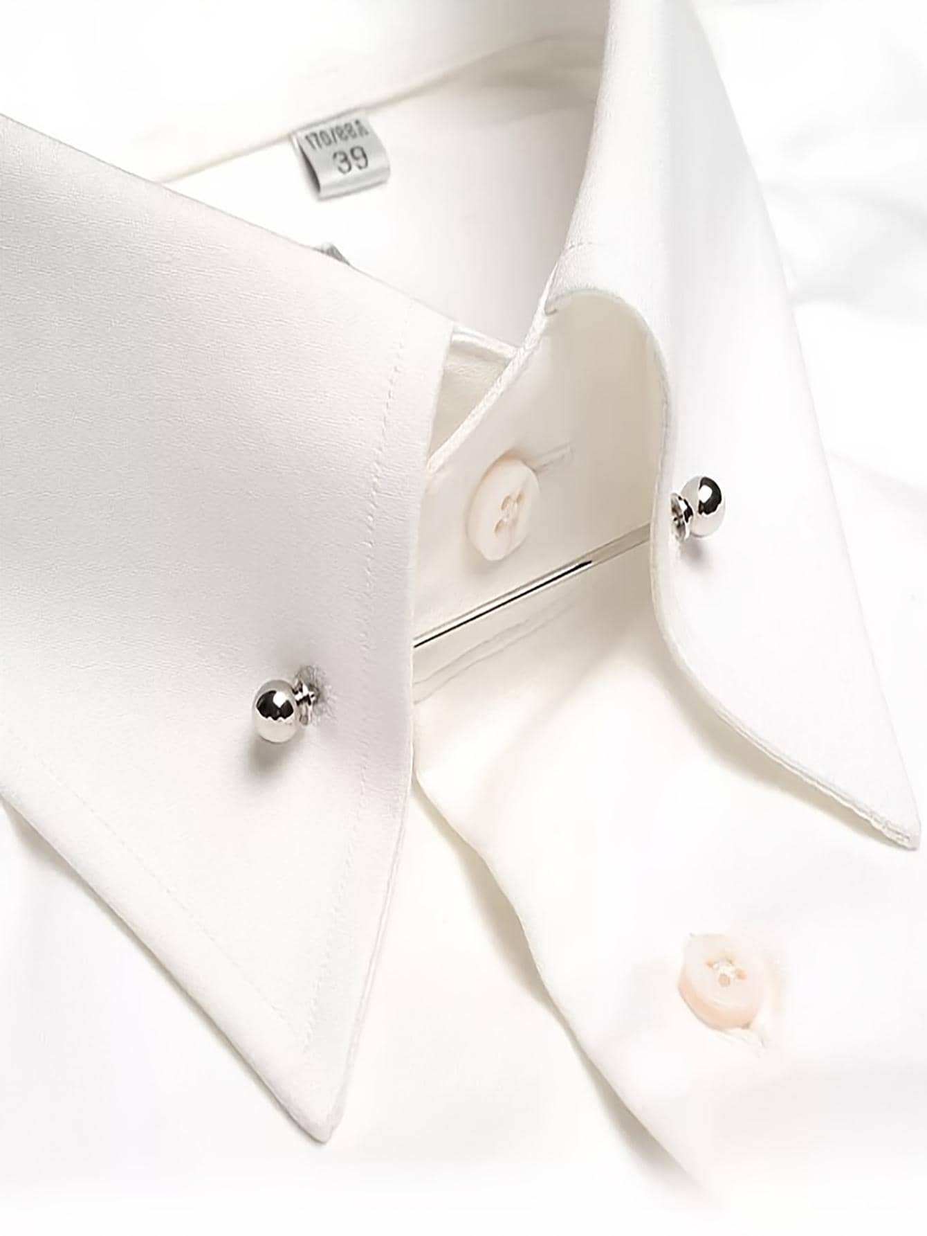 1pc Men's Suit Shirt French Collar Pin Holder Accessory (Only Applicable For Shirts With Collar Holes)