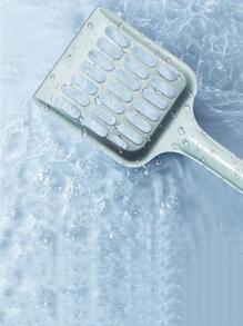 1pc Solid Color Pet Litter Shovel For Cat And Dog For Cleaning - Pink - View 6