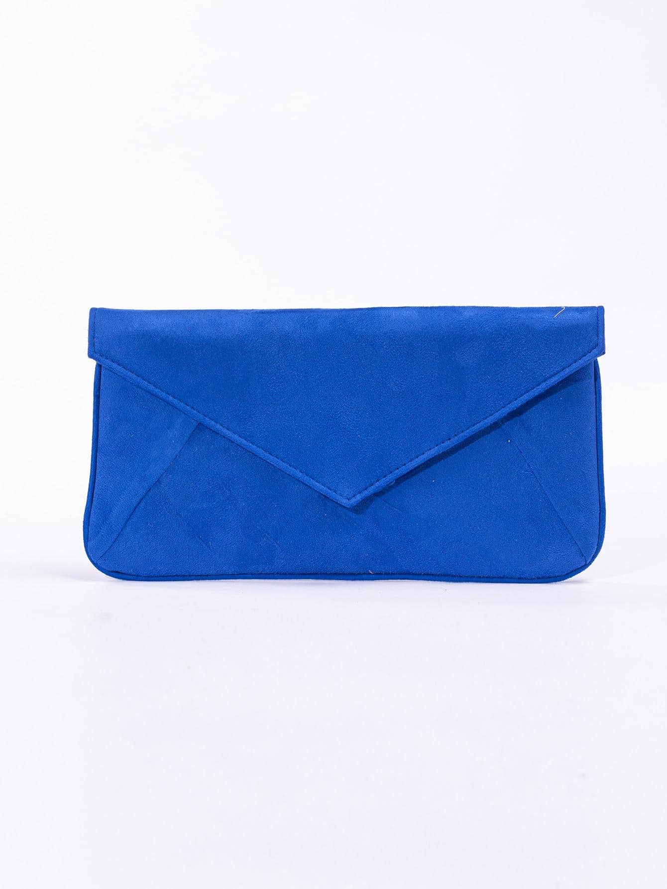 Minimalist Flap Envelope Bag Chain Strap Blue - Royal Blue - View 1