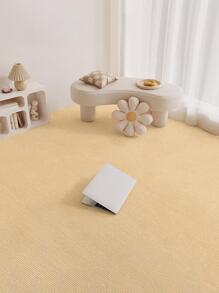 4pcs/set PVC Floor Sticker, Minimalist Beige Peel Stick Floor Tile For Home - Beige - View 4