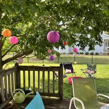 8PCS Paper Lanterns Decorative, Party Supplies For Rainbow Birthday Party Mexican Carnival Decorations Colorful Paper Lanterns Chinese/Japanese Paper Hanging Decorations Ball Lanterns Lamps For Home Decor, Parties, And Weddings - Multicolor - View 4