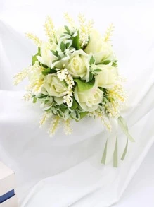 Ramo de flores artificiales - Beis - Ver 5