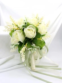 Ramo de flores artificiales - Beis - Ver 4