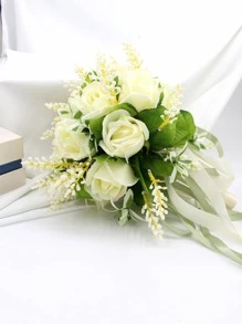 Ramo de flores artificiales - Beis - Ver 3