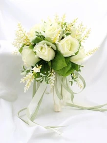 Ramo de flores artificiales - Beis - Ver 1