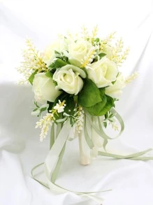 Ramo de flores artificiales - Beis - Ver 2