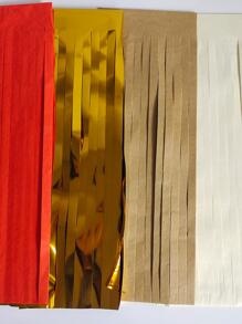 20PCS/Pack DIY Tassel Garland, Tissue Paper Tassels Banner For Wedding, Shower, First Birthday Party Decorations Home Decoration For Fall Party Theme Idea Halloween Harvest Thanksgiving Day(Orange+Metallic Gold+Tan+Ivory) - Multicolor - View 3