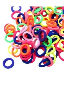 50 个迷你甜甜圈发带配件发夹多色发型发带马尾辫固定器发圈橡皮筋发绳弹性发带