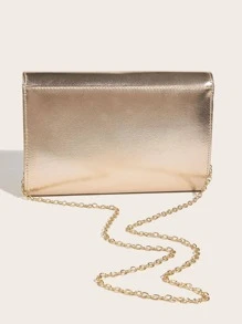 豪華晚餐包、晚餐包迷人、優雅、精緻、安靜豪華金屬翻蓋信封包小 Pu 時髦方形包適合女士、女士、派對女孩、新娘完美適合派對、婚禮、舞會、晚餐/宴會、晚餐/宴會、最佳送給女性的禮物媽媽老師朋友伴娘 - 香檳色 - 查看 5