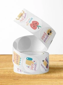 500 piezas Pegatinas de dibujos animados lindos para niños, sellos decorativos de estilo INS, etiquetas adhesivas de manualidades, etiquetas de agradecimiento - Multicolor - Ver 3