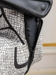 1入組幾何印花辦公椅套，現代滌綸彈力辦公椅套，適合家用 - 彩色 - 查看 4