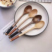 AIUHI 1pc Wooden Spoon - Brown - View 1