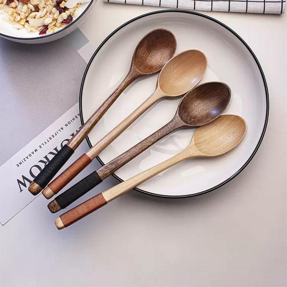 AIUHI 1pc Wooden Spoon - Brown - View 1