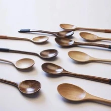 AIUHI 1pc Wooden Spoon - Brown - View 4