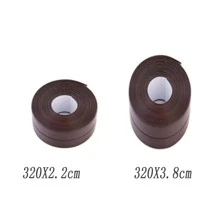 1Cuộn Băng Keo, Băng Niêm Phong PVC Chống Thấm Nước, Băng Keo Tự Dính Cho Mặt Bàn Nhà Bếp Bồn Rửa Bồn Tắm Phòng Tắm Vòi Sen Nhà Vệ Sinh Và Tường Sàn, Bảo Vệ Cạnh - màu nâu - Xem 7
