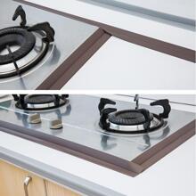 1Cuộn Băng Keo, Băng Niêm Phong PVC Chống Thấm Nước, Băng Keo Tự Dính Cho Mặt Bàn Nhà Bếp Bồn Rửa Bồn Tắm Phòng Tắm Vòi Sen Nhà Vệ Sinh Và Tường Sàn, Bảo Vệ Cạnh - màu nâu - Xem 3