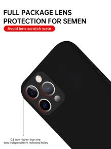 Compatible With IPhone 16 Father's Day 1pc Solid Color TPU Phone Case Waterproof Shockproof Anti-Fall Scratch Resistant
