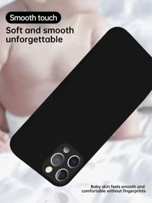 Compatible With IPhone 16 Father's Day 1pc Solid Color TPU Phone Case Waterproof Shockproof Anti-Fall Scratch Resistant