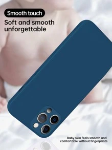 Compatible With IPhone Basic Phone Cases Compatible With IPhone 16 Plain Phone Case Waterproof Shockproof Anti-Fall Scratch Resistant - Royal Blue - View 3