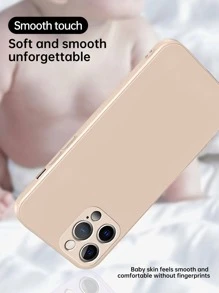 1 Stylish Phone Case, Does Not Include Lanyard Or Stand. Compatible With Basic Cases. Compatible With 16-Inch Phones. Solid Pink TPU Phone Case, 1 Piece. - Khaki - View 8