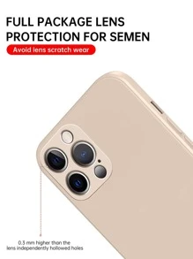 1 Stylish Phone Case, Does Not Include Lanyard Or Stand. Compatible With Basic Cases. Compatible With 16-Inch Phones. Solid Pink TPU Phone Case, 1 Piece. - Khaki - View 6