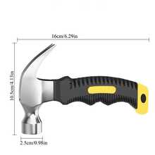 1 mini martillo de orejas, 16 cm de largo para un transporte cómodo. - Multicolor - Ver 5