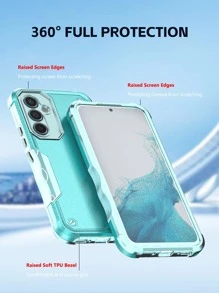 绿色360度全方位保护手机壳，国际版，非国内版 - 淺藍色 - 查看 5