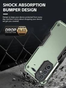 Tương thích với ốp lưng dành cho nam, 1 chiếc ốp lưng điện thoại bằng nhựa PC, phiên bản quốc tế, không phải phiên bản nội địa. - xanh quân đội - Xem 6