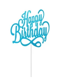 1 Khẩu Hiệu Đồ Họa Bánh Topper, Giấy Hiện Đại Trang Trí Trên Bánh Cho Bữa Tiệc - Màu xanh nhạt - Xem 3